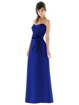 Alfred Sung 457 Bridesmaid Formal Dress Royal 6