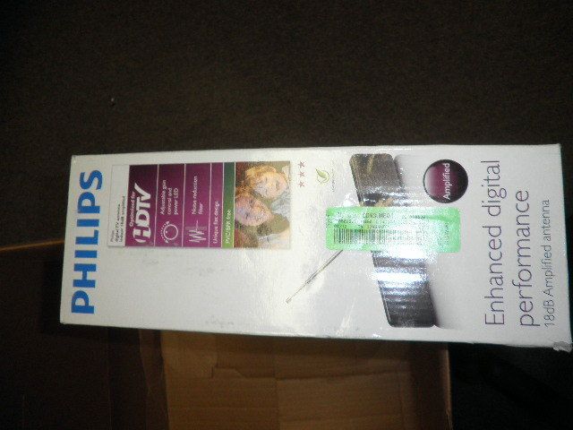 PHILIPS SDV6225T/27 Indoor Amplified Digital TV Antenna NEW