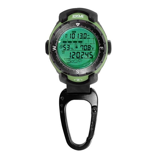 New Pyle Multifunction Handheld Altimeter w Barometer Thermometer 