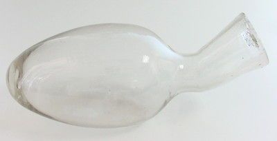 vinatge hospital glass urinal male nurse bottle from bulgaria time