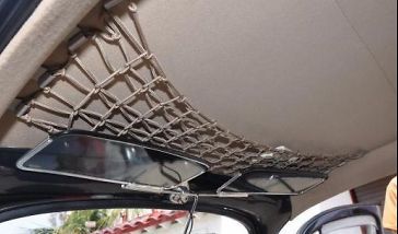 VW Classic Beetle Vintage T1 Biege Over Head Nets Luggage Storage Bug 