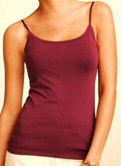 New Ann Taylor Seamless Cami Top $28 XL L M s XS XXS Burgundy Wine 