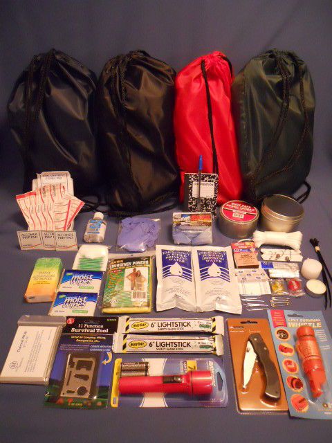 150+pcs 72 HOUR EMERGENCY SURVIVAL KIT   FREE NEW MILLENIUUM 400Kcal 