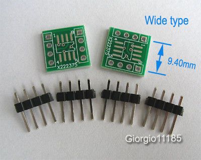 12pcs sop8 soic8 to dip8 adapter pcb smd convertor from