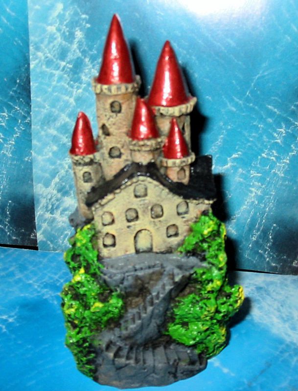 Castle Aquarium Ornament Pet Fish Tank Free Gifts