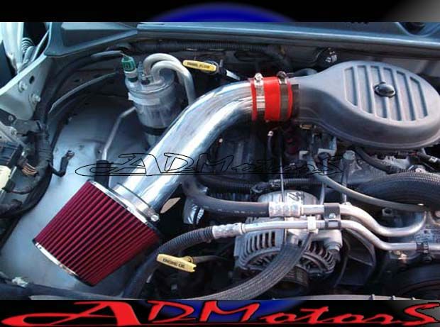   DAKOTA 3.2 3.2L 3.9 3.9L V6 COLD AIR INTAKE 97 98 99 01 02 03 RED