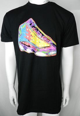 NIKE AIR JORDAN TECHNICOLOR NEW Mens Black T Shirt Size L XL