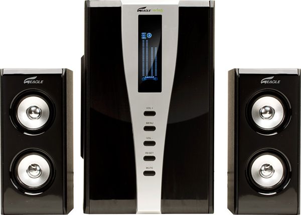 Eagle Arion ET AR508LR BK 2.1 Soundstage Speakers w/Subwoofer & Remote 