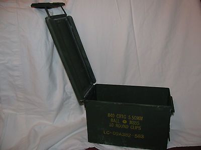 840 CRTG 5.56MM Ball M855 Ammo Can Box Used Empty