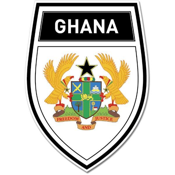 Ghana Shield Coat of Arms Emblem Wall Window Car Sticker Decal Mural on ...