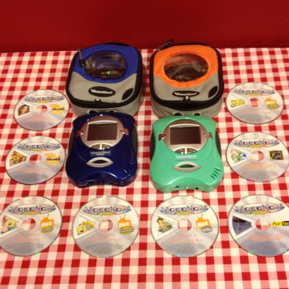 Color Video Now Videonow Personal Video Player Lot 2 8 Discs PVDs 