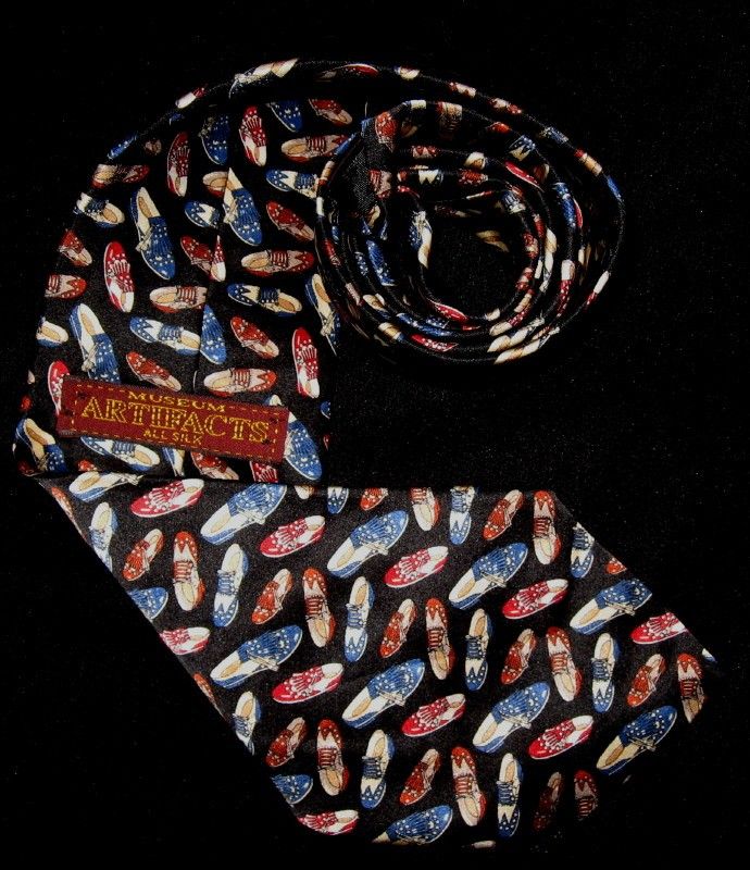 TIE TALK MUSEUM ARTIFACTS SWING Rock n Roll LOAFERS Shoes SILK 