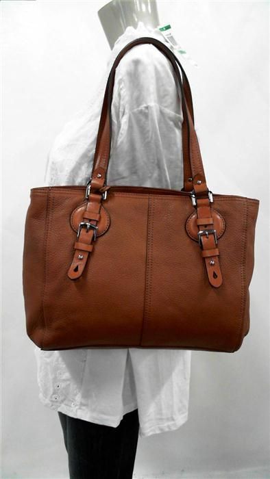 Ralph Lauren Asher Tumbled Shopper Medium Double Strap Shoulder Bag 