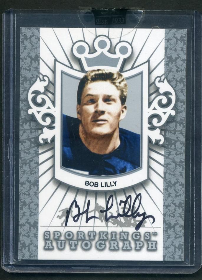 2009 Sport Kings Bob Lilly Auto Autograph Silver