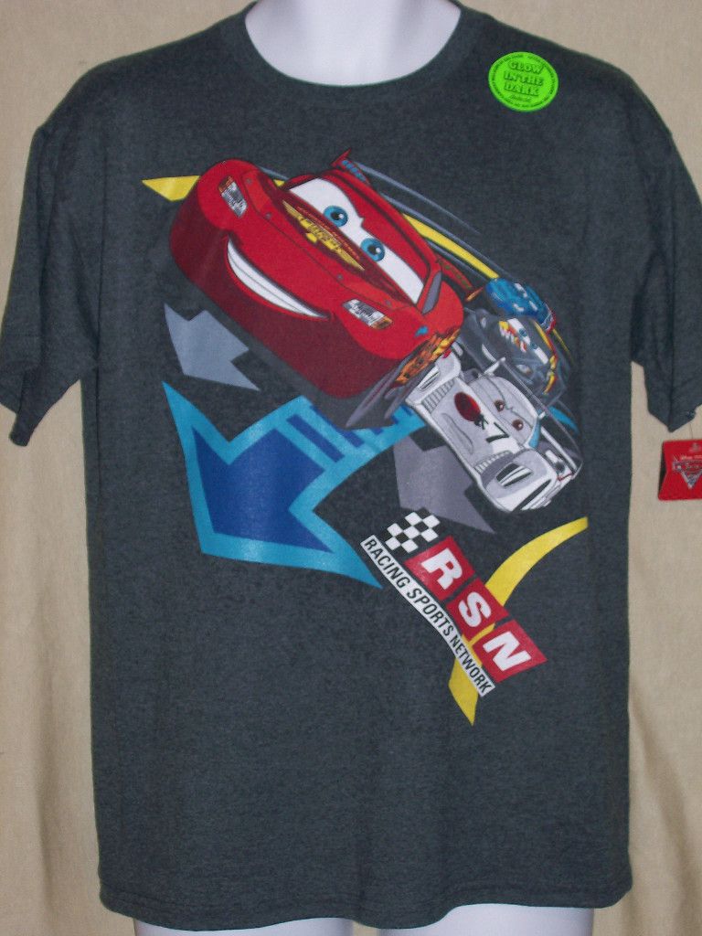   Grey XL McQueen RSN Racing Sports Network Glow in The Dark