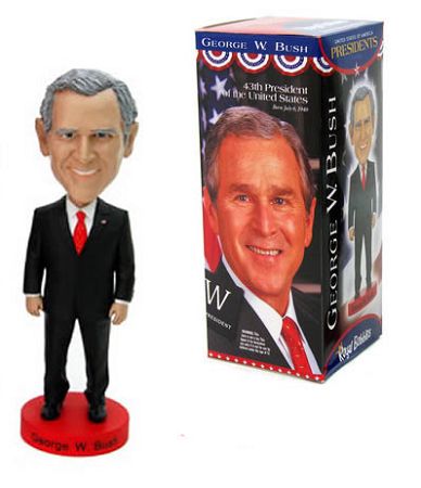 Royal Bobbles Presidents George W Bush bobblehead figure 010214