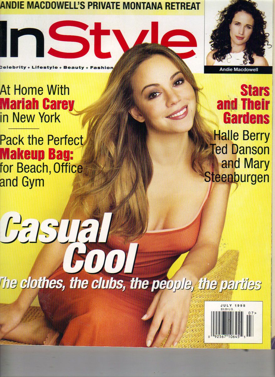 Mariah Carey Barefoot InStyle Magazine 7 98 Tim Curry