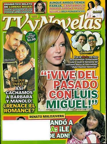   NOVELAS MAGAZINE MAY 5 2009 MANOLO CARDONA BARBARA MORI LORENA ROJAS