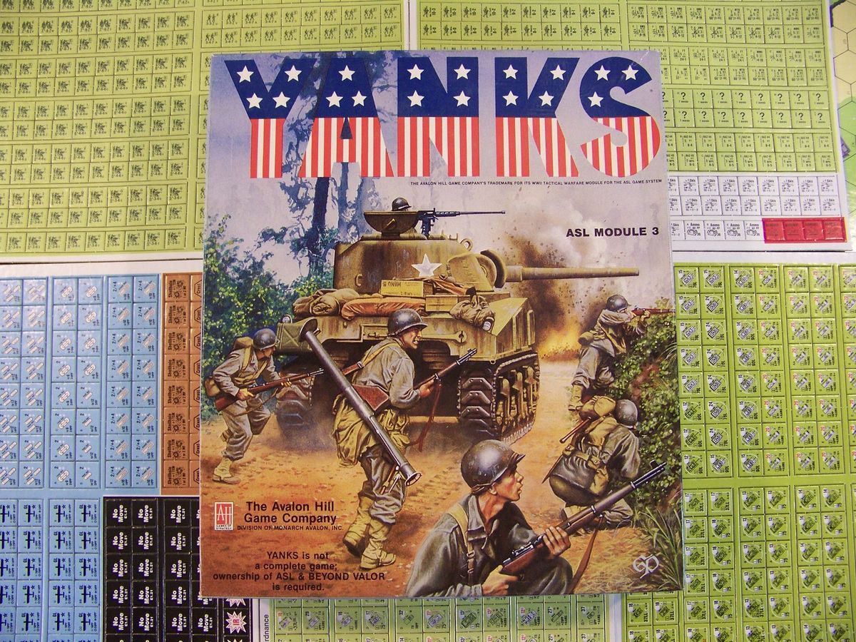 AH Avalon Hill YANKS ASL Module 3 WWII Tactical U S Army Europe Africa 