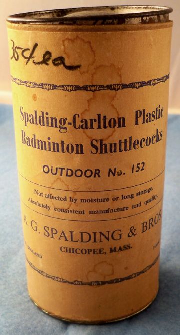 Vintage Spalding Carlton Badminton Shuttlecocks Can