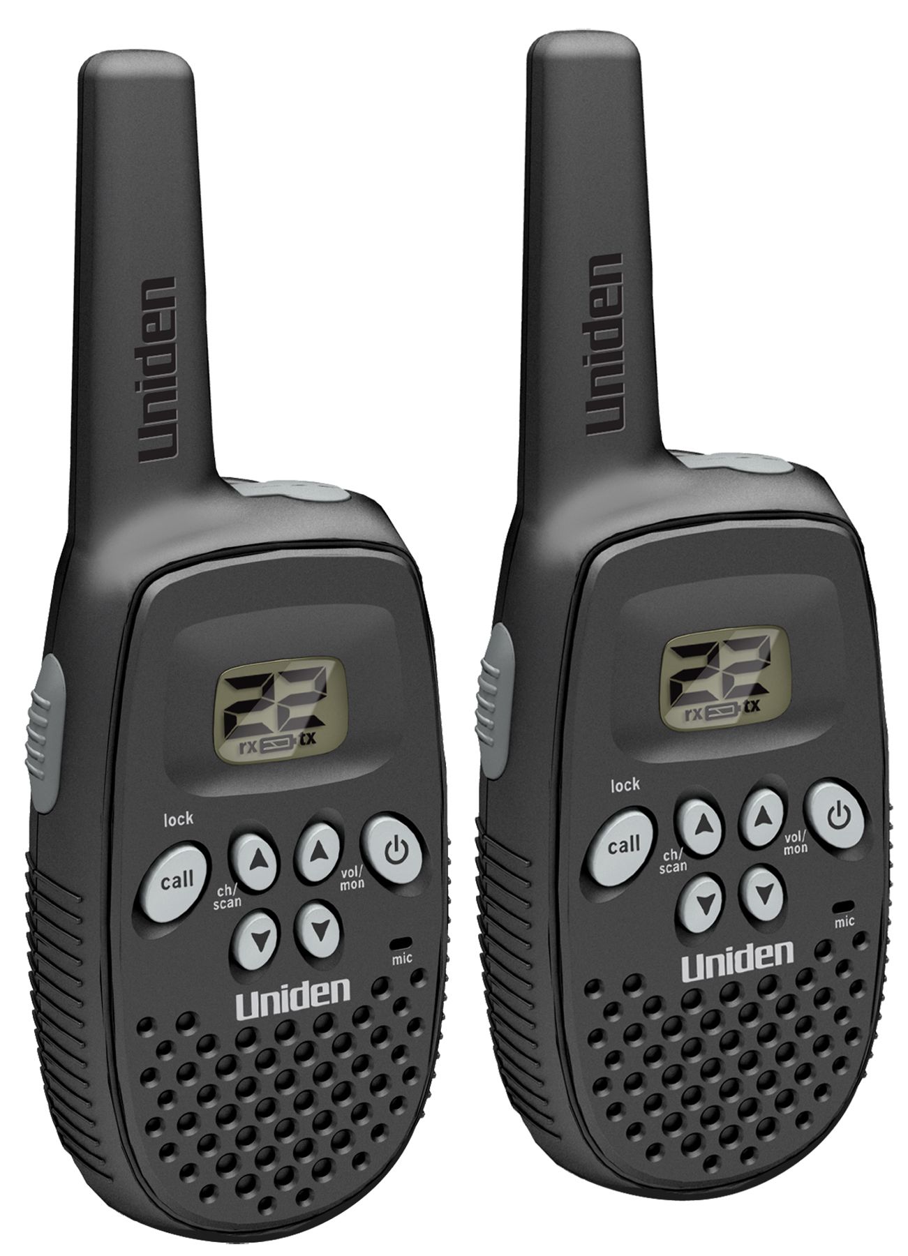   GMR1636 2c 16 Mile GMRS Radio Walkie Talkie w Batteries Adapter