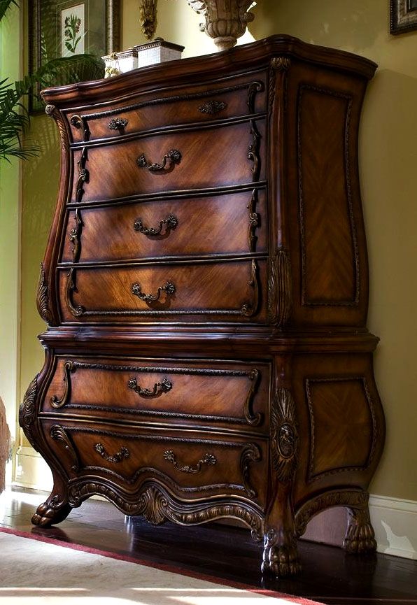 rococo tallboy dresser chest of drawers bring the elegance of french 