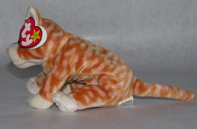 ty beanie baby babies amber the cat original 1999