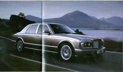 Bentley Arnage T Original Sales Brochure 2001