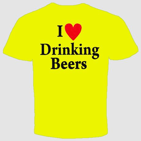 Love Drinking Beers Pub Alcohol Cool Funny T Shirt