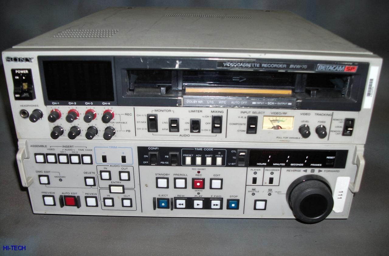 Sony BVW 70 Beta SP Betacam Video Player Recorder Deck