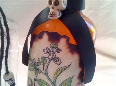 ARSENIC Bella Donna CYANIDE Poison Potion vintage spell bottles 