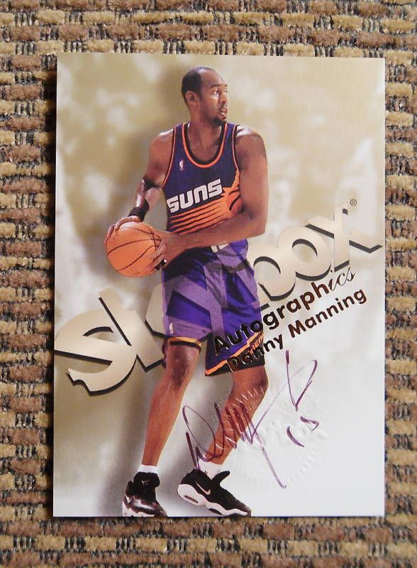 1998 99 Skybox Autographics Danny Manning Phoenix Suns