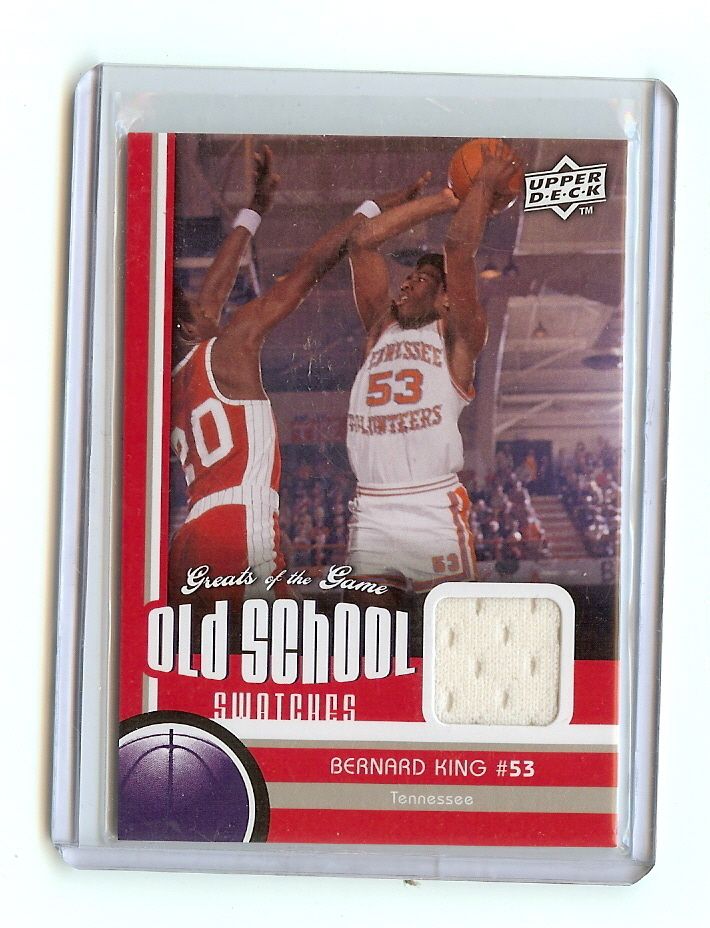 Bernard King 2010 11 Upper Deck Greats of The Game Jersey Card