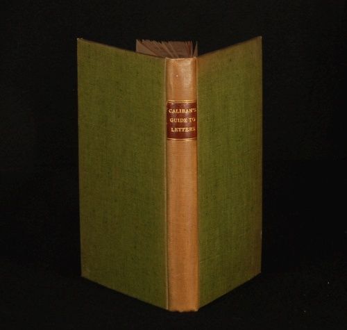 1903 Aftermath Calibans Guide Letters Hilaire Belloc