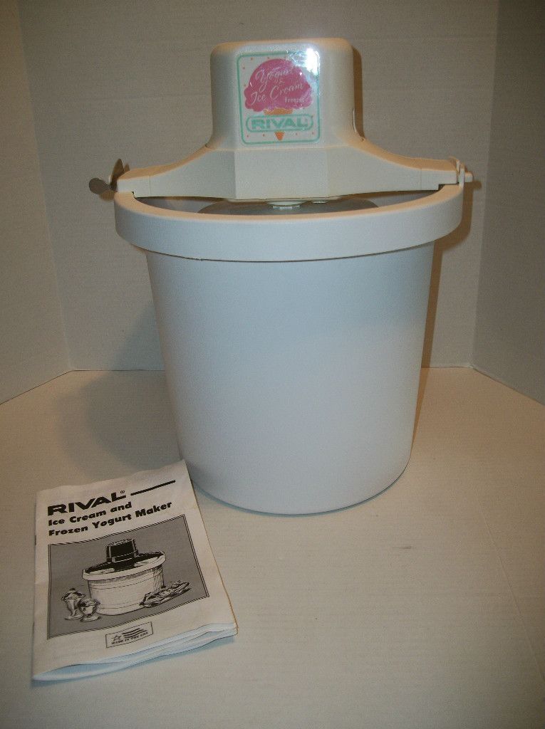 Rival Yogurt Ice Cream Freezer Maker 4 Quart Manual