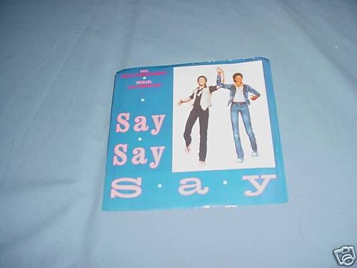 Paul McCartney Michael Jackson Say Say Say 45 1983