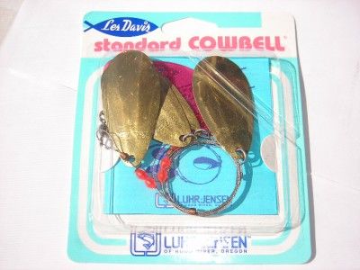 Luhr Jensen Standard Cowbell Lake Trolls 38 4 Spoon Rig Color Gold 