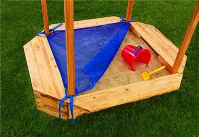 KidKraft Wooden Sandbox Big Top Backyard Sand Box