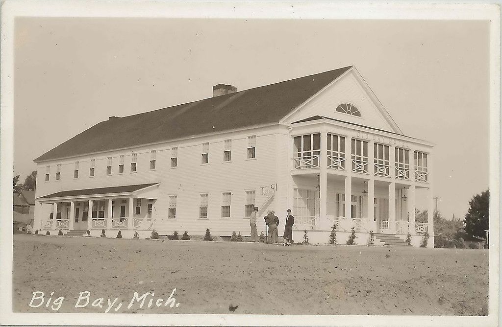 UP Big Bay MI RPPC UPSP Post Offce Hotel HENRY FORD bought THE BIG BAY 