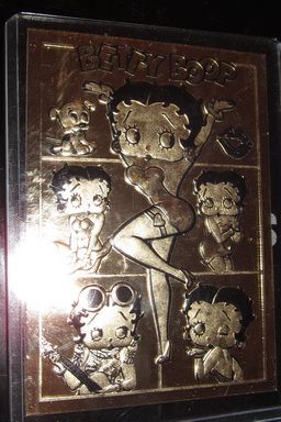 Betty Boop Gold Card Disney Sexy Girl Erotic Lady Cartoon Boo Marilyn 