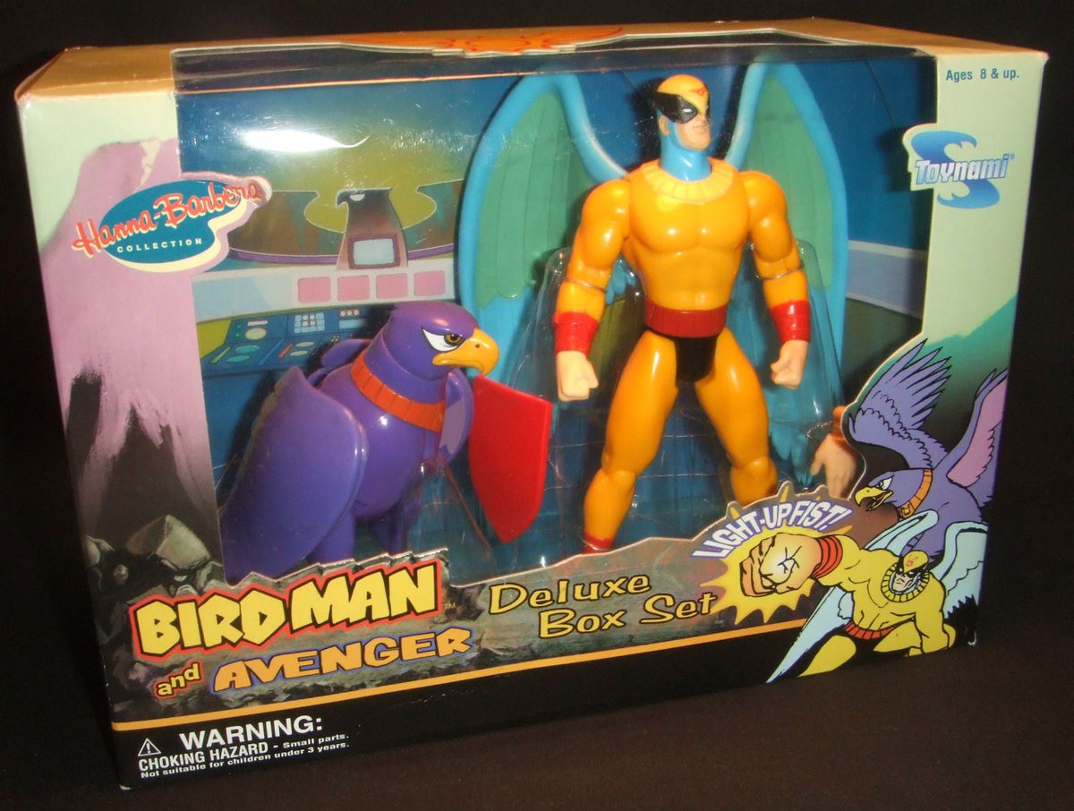 2003 Toynami Birdman & Avenger Deluxe Figure Box Set Hanna Barbera 