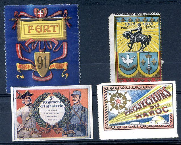 Delandre France WWI 4 Different Cinderellas VF