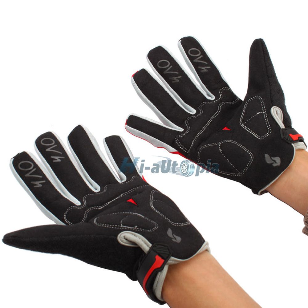 New Bicycle Bike Cycling Long Full Finger Keep Warm Gloves Red