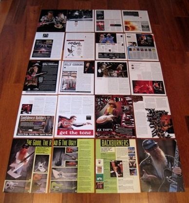 ULTIMATE BILLY GIBBONS RARE CLIPPINGS COLLECTION WOW ZZ Top 