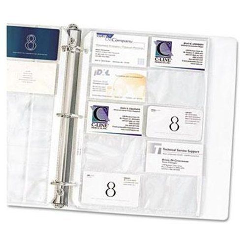 New Business Card Protectors Fits 3 Ring Binders 2