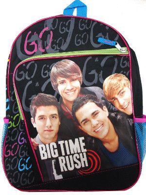 big time rush nickelodeon go 16 inch back to school backpack back pack 