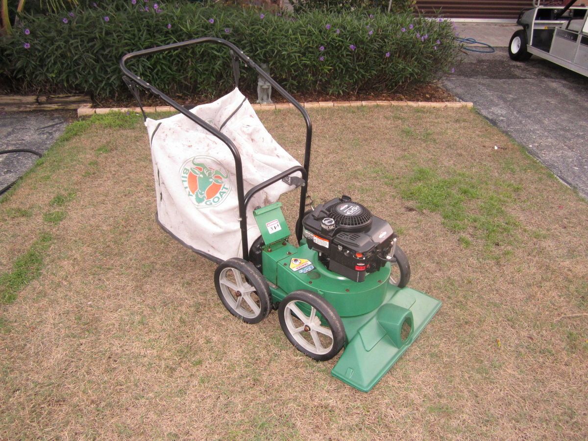 Billy Goat Lawn Leaf Debris Vacuum 6 5 Briggs Motor Good Running Vacum 