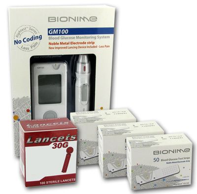 Bionime Rightest Meter Pack Strips Lancets Meter