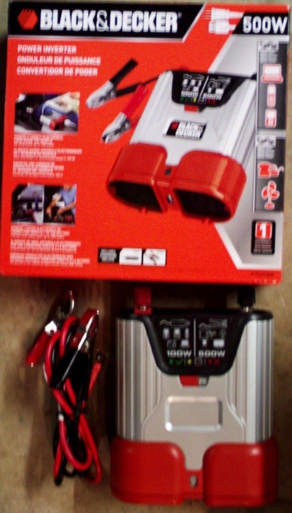 Black and Decker 500W Power Inverter P1500BB