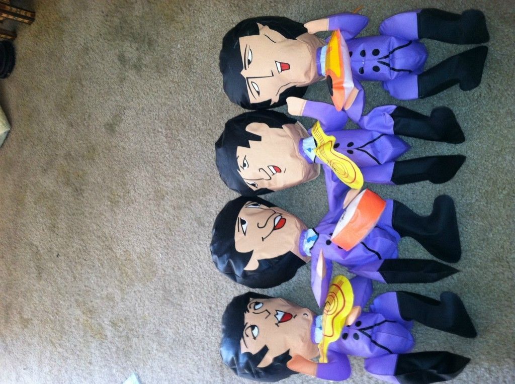 The Beatles Vintage Inflatable 1966 Blow Up Dolls